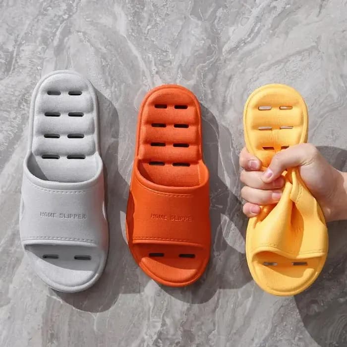 Pantoufles de douche unisexes EVA antidérapantes à fond souple