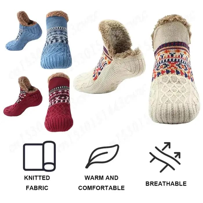 Chaussettes de sol de neige chaudes pour hommes et femmes