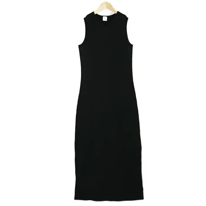 Robe longue cardigan côtelée pour femme avec fermeture éclair dorée