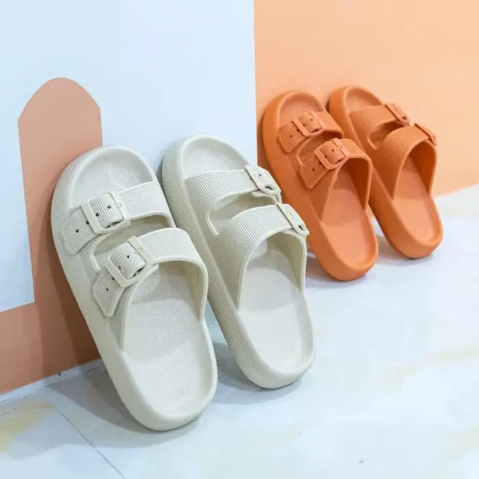 Nouvelles pantoufles pour femmes fond épais anti-dérapant maison sandales d'extérieur confortable EVA matériel couleur