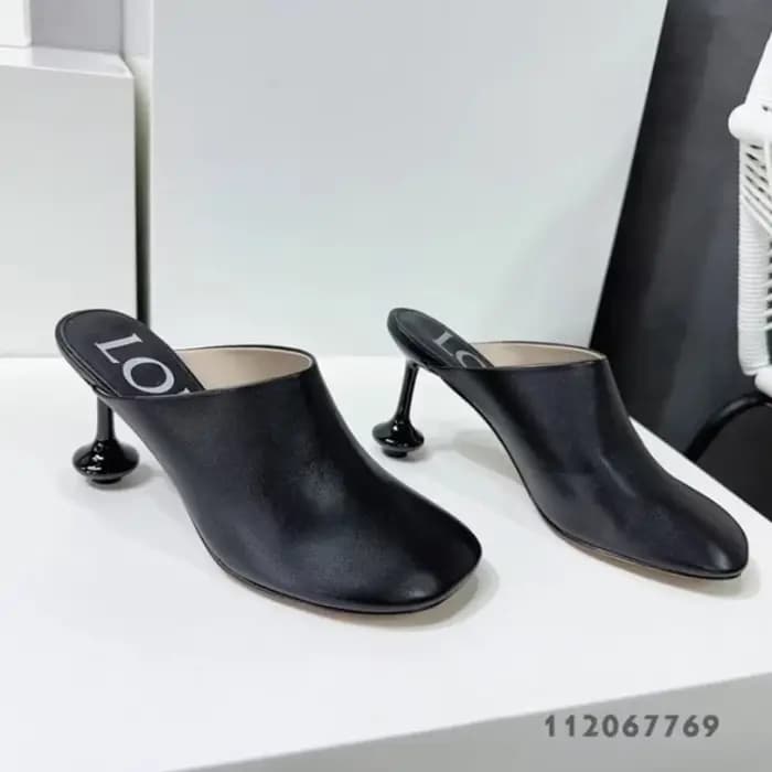 Baotou – pantoufles à tête carrée en peau de mouton blanche pour femmes
