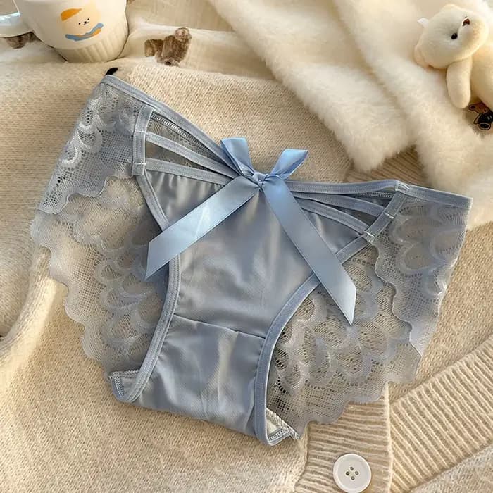 Culotte femme culotte dentelle femme gousset en coton taille mi-basse sous-vêtements triangulaires respirants Design pur sexy avec taille en dentelle