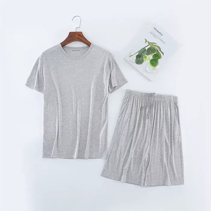 Grande taille pyjamas ensemble homme Modal vêtements de nuit