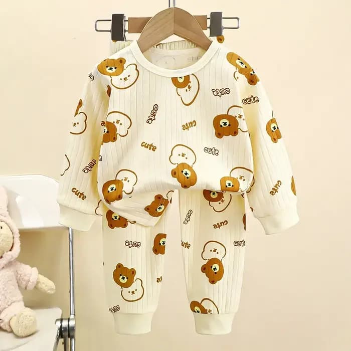Pyjama chaud en pur coton pour enfants