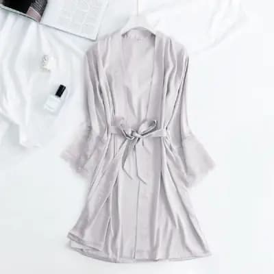 Robe de nuit blanche Sexy en dentelle pour femmes