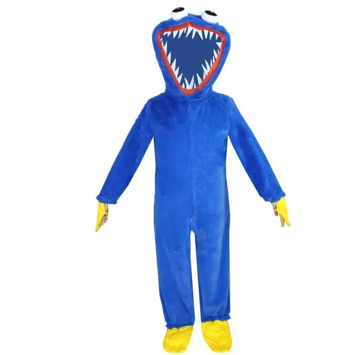 Costume de Jeu de Monstre à Bouche Bleue pour Halloween Combinaison Kigurumi en Peluche Cadeau de No