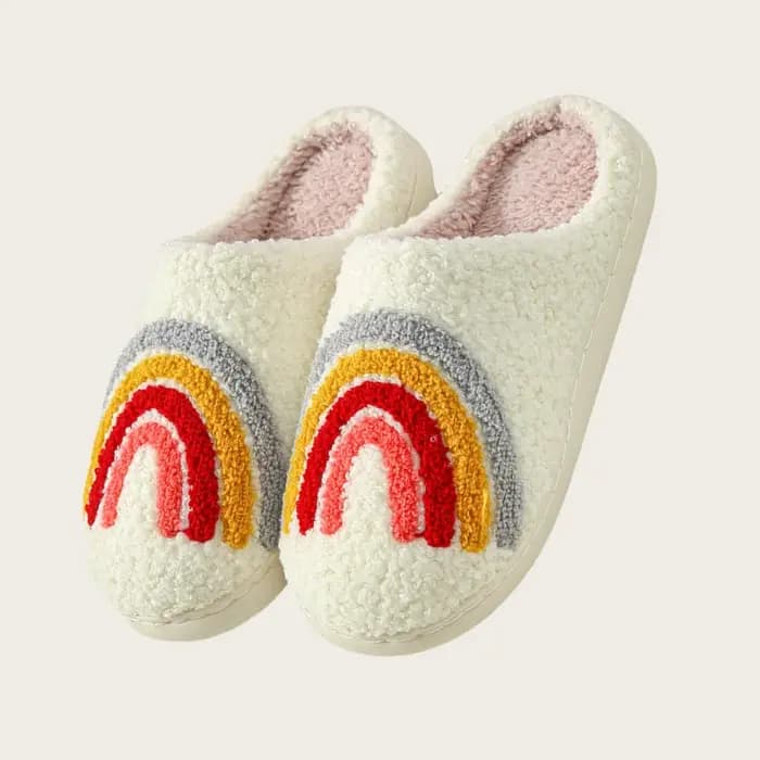 Hiver noël femmes maison pantoufles hommes intérieur doux sandales antidérapantes Couples chaud en peluche diapositives plates adultes unisexe belles chaussures