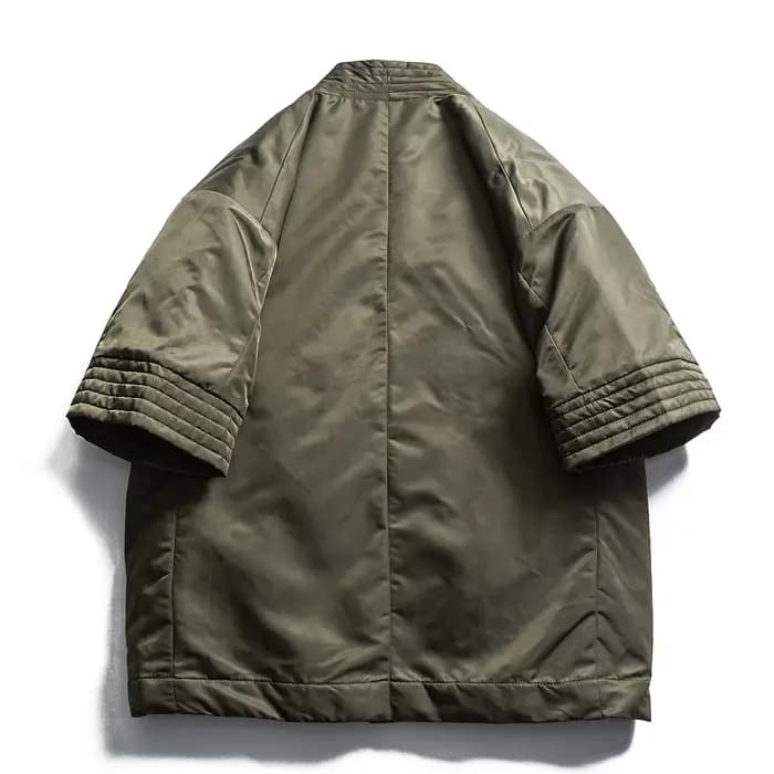 Nouveauté Original chine-Chic Robe taoïste courte coton hommes manteau rembourré