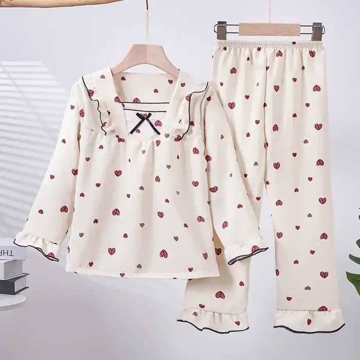 Nouvelle mode filles dessin animé lapin pyjama ensembles à manches longues vêtements de nuit enfants décontracté