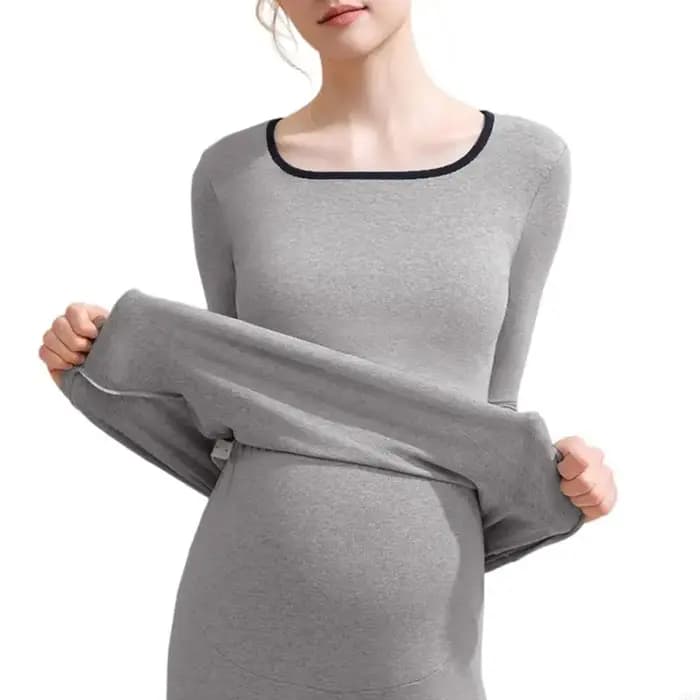 Pyjama d'allaitement en Polyester pour le confort maternité, coupe ample, vêtements nuit chauds, ada