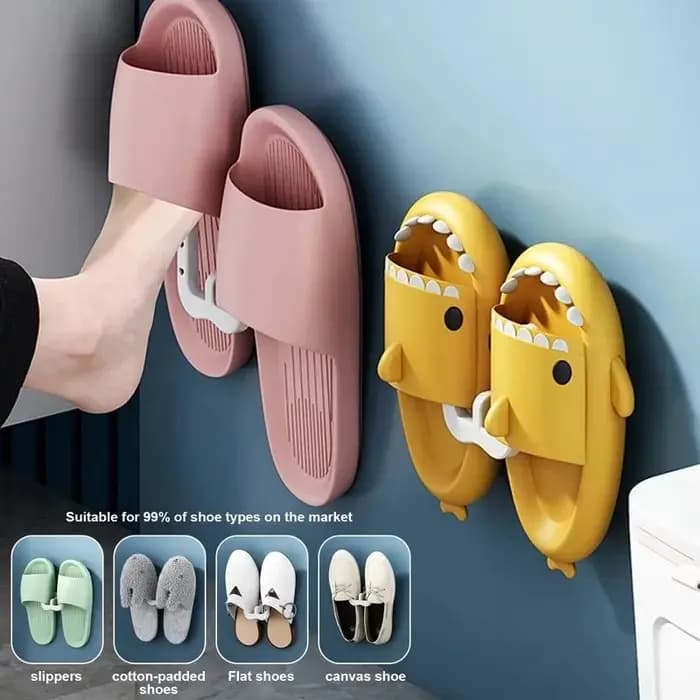 Support à pantoufles auto-adhésif pour salle de bain