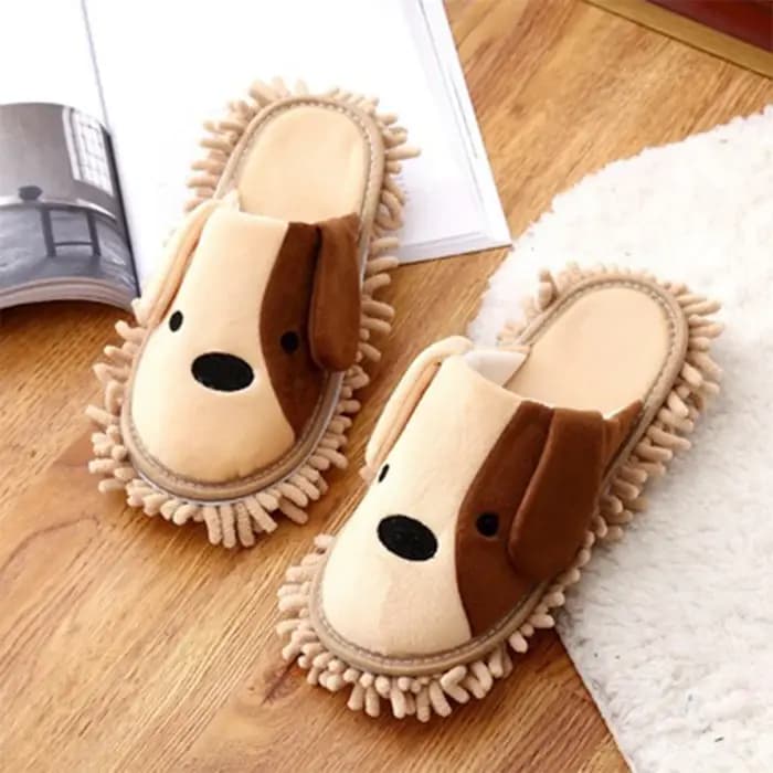 Pantoufles de nettoyage en microfibre pour femmes