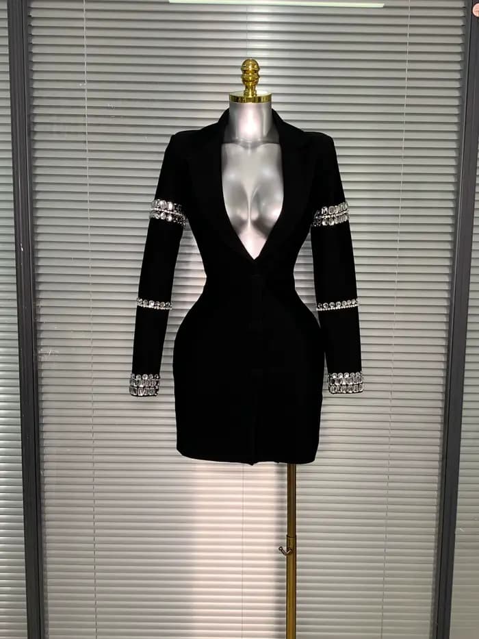 Robe à bandes pour femmes