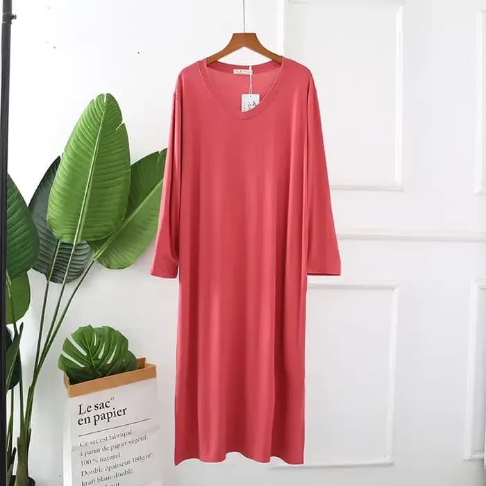 Chemise de Nuit à Manches sulfpour Femme