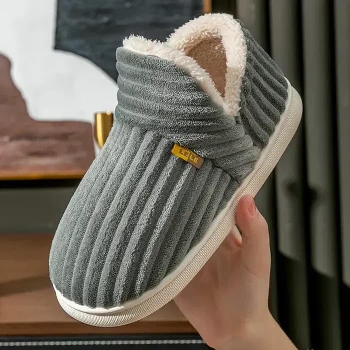 Pantoufles d'hiver en fourrure pour femmes et hommes