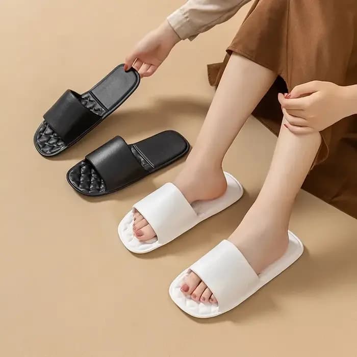Pantoufles de voyage pliables pour femmes