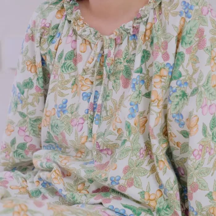 Cottagecore – ensemble pyjama en flanelle pour femmes