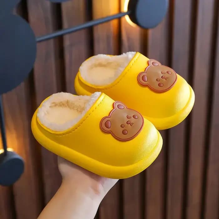 Pantoufles d'hiver imperméables en coton pour bébé
