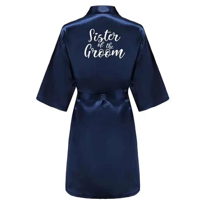 Robes en Satin de soie grande taille peignoir de mariage mariée demoiselle d'honneur mère