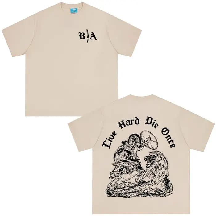 T-shirt à manches courtes en pur coton pour hommes et femmes