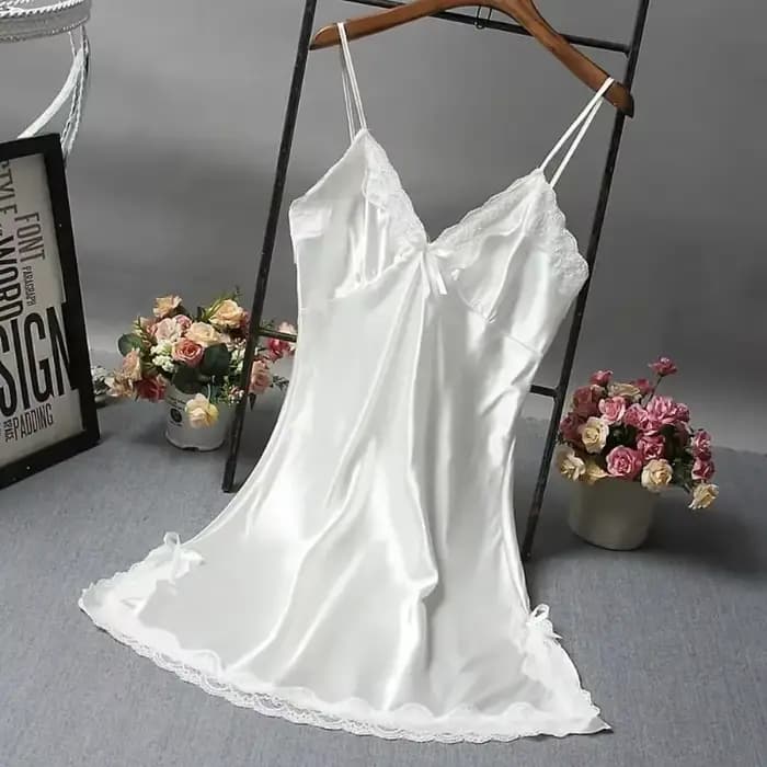 Sexy dentelle Patchwork Camisola Lingerie nuisette robe de mariée vêtements de nuit chemise