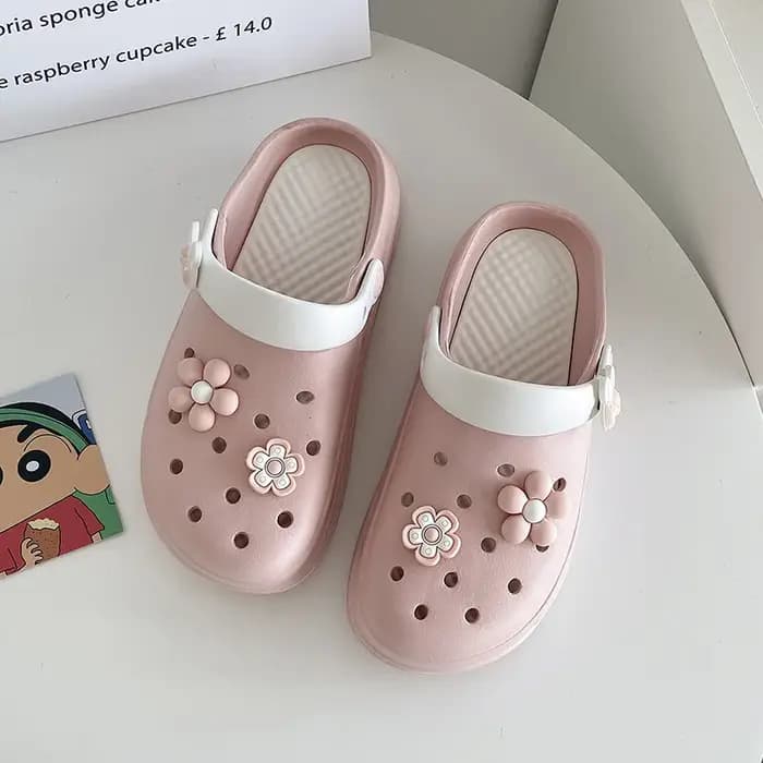 Claquettes et sabots d'été pour femmes et hommes, style nuage, à motif floral, décontractées, à plat