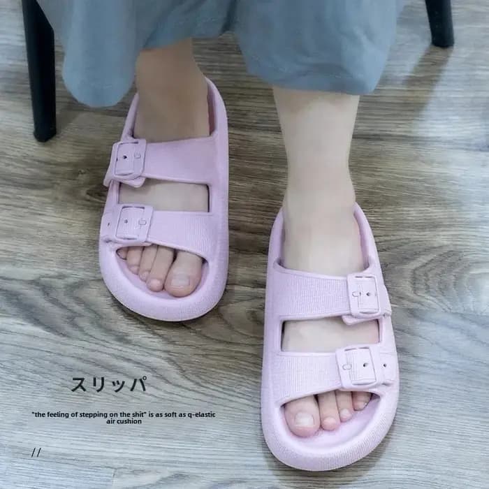 Nouvelles pantoufles pour femmes fond épais anti-dérapant maison sandales d'extérieur confortable EVA matériel couleur
