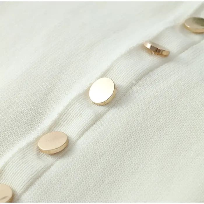 Robe longue tricotée à simple boutonnage pour femme, élégante, couleur unie, sans manches, col rond,