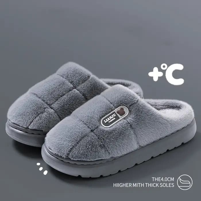 Pantoufles d'Hiver en Coton pour Homme et Femme