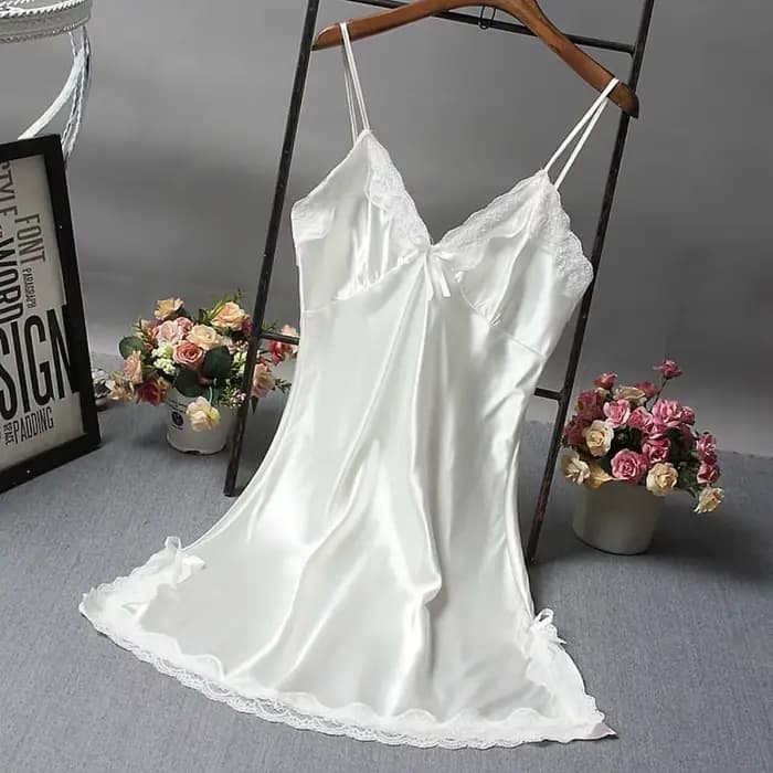 Sexy dentelle Patchwork Camisola Lingerie nuisette robe de mariée vêtements de nuit chemise