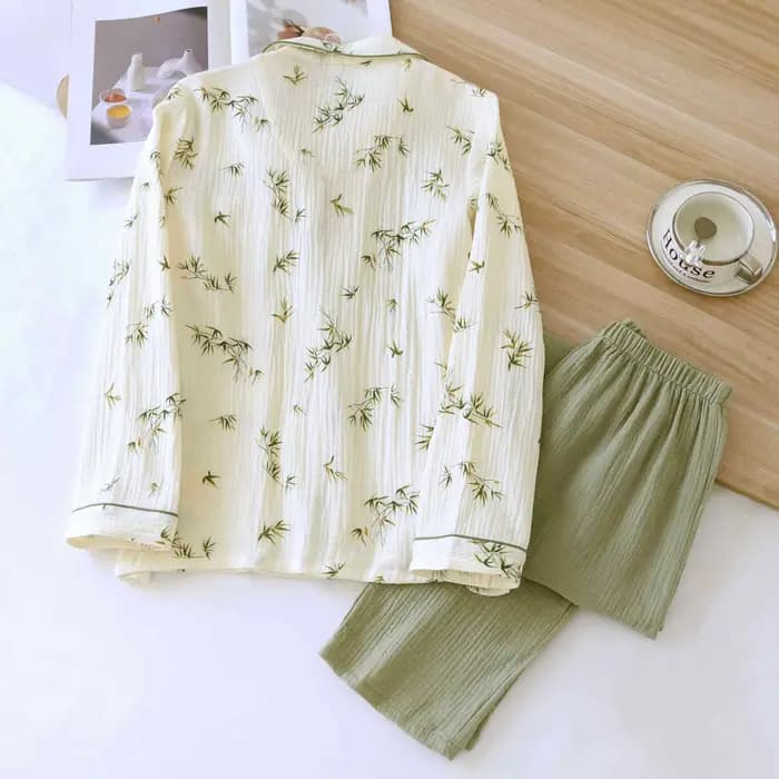 Pyjama en Crêpe de Coton pour Femme