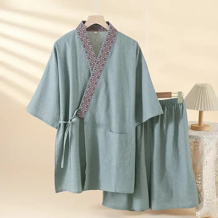 100% coton hommes pyjamas été japonais Kimono