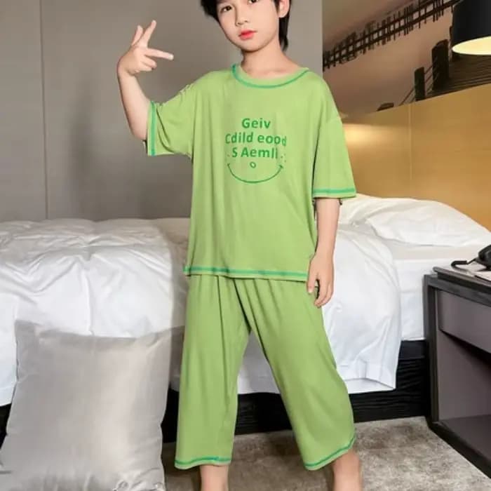 Ensembles Pyjama Garçon Enfant – Vêtements d'été pour Enfants – Tenues d'intérieur pour Élèves du Primaire