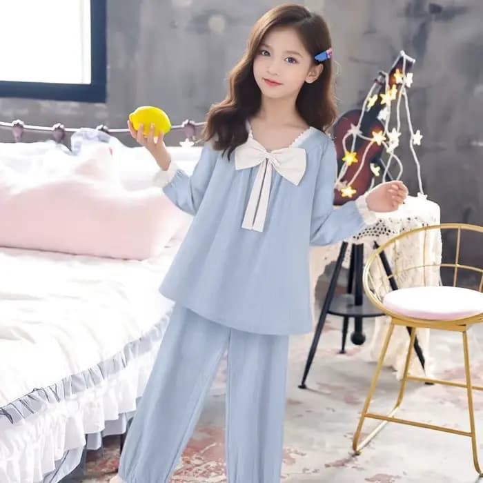 Pyjama deux pièces en fil de coton fin pour filles