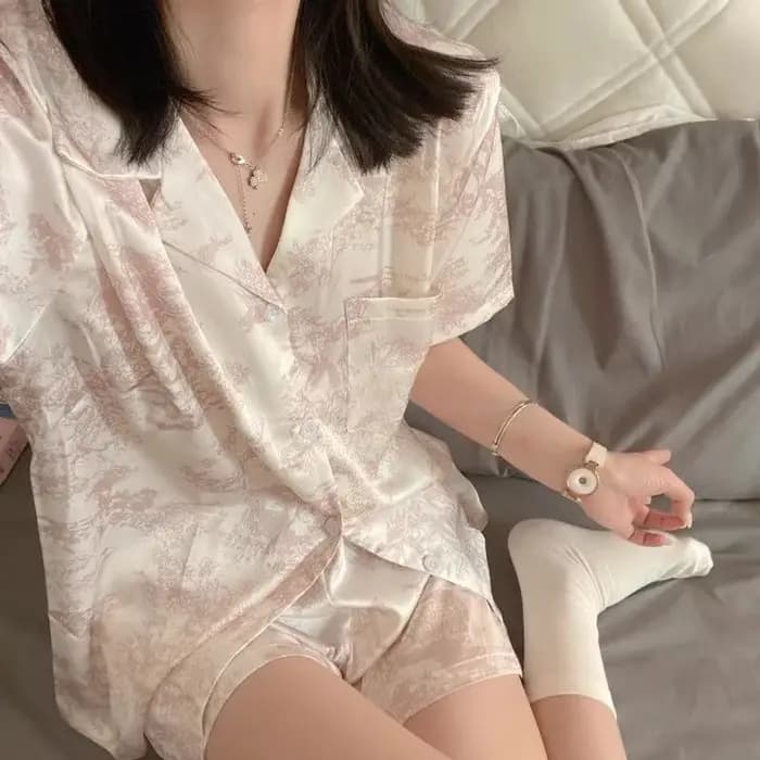 Ensemble pyjama imprimé cerise pour femmes