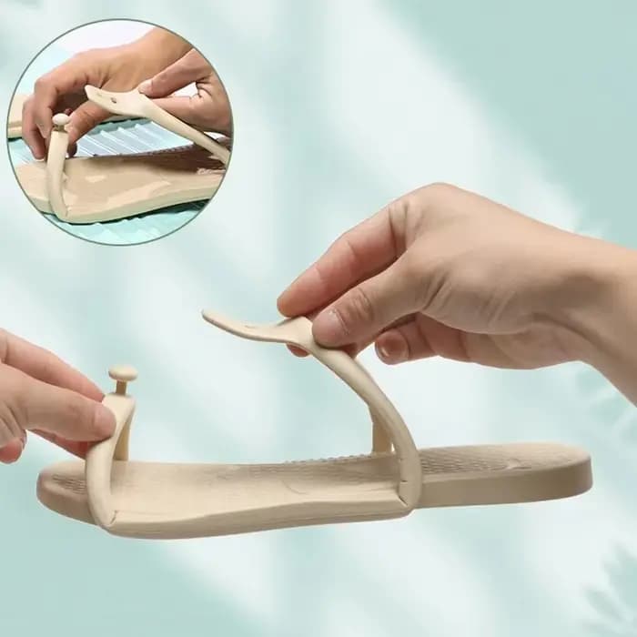 Pantoufles pliantes d'été pour femmes et adultes