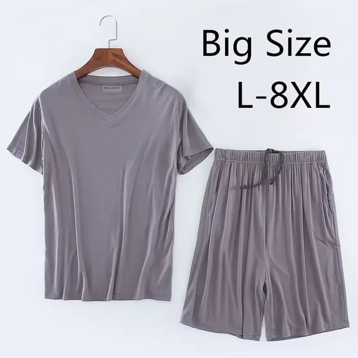 Grande taille pyjamas ensemble homme Modal vêtements de nuit