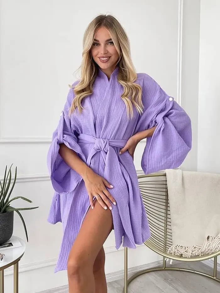 Marthaqiqi – Robe de nuit en coton pour femmes