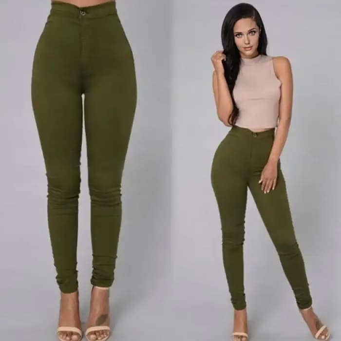 Pantalon en mélange de coton pour femme