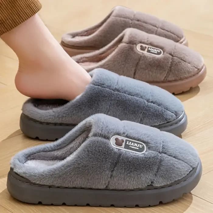 Pantoufles d'Hiver en Coton pour Homme et Femme