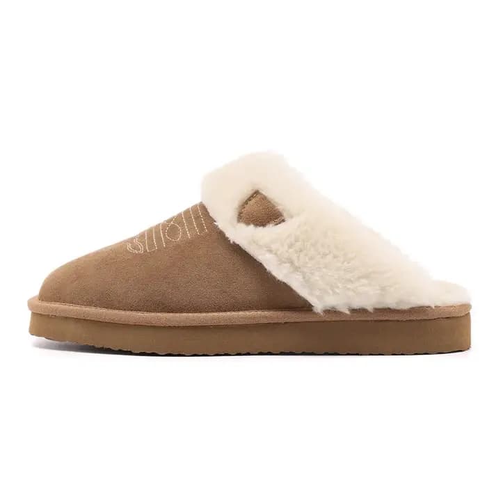 Mules en peluche pour hommes