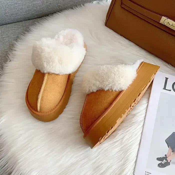 Pantoufles en Fourrure pour Femme