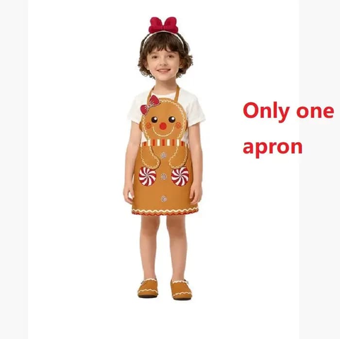 Pain d'épice homme Cosplay fête de noël Costumes de spectacle pour enfants maison pyjama en flanelle