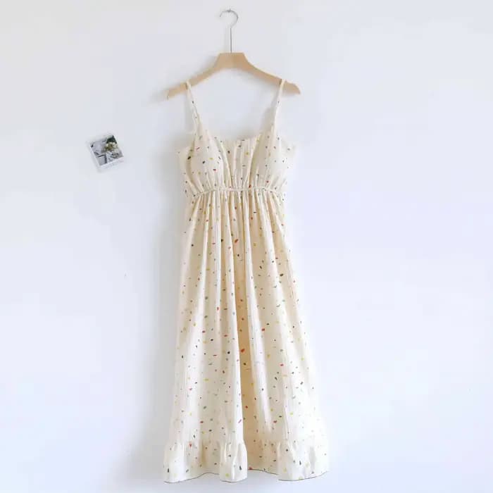Jupe de nuit en crêpe de coton 100% pour femmes, avec coussin de poitrine, à bretelles, mignonne et