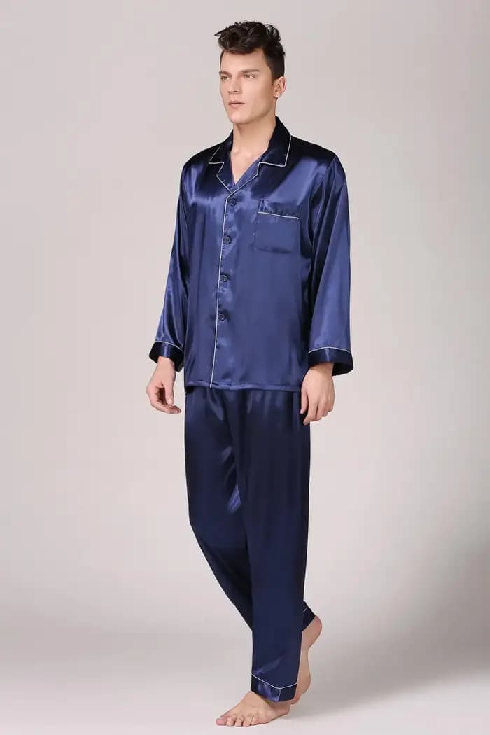 Ensemble pyjama en satin pour homme