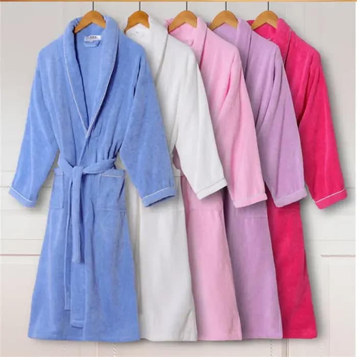 Peignoir en éponge douce pour hommes et femmes