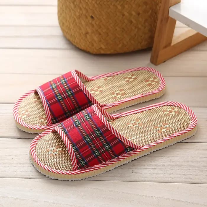 Chaussons d'intérieur en lin pour l'automne et l'hiver