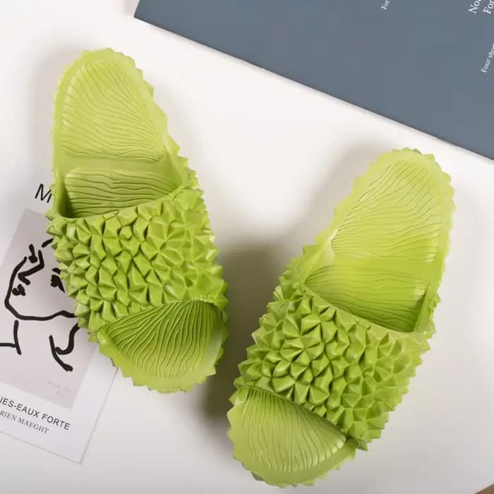 Décontracté drôle créatif Durian pantoufles anti-dérapant maillots de bain appartements