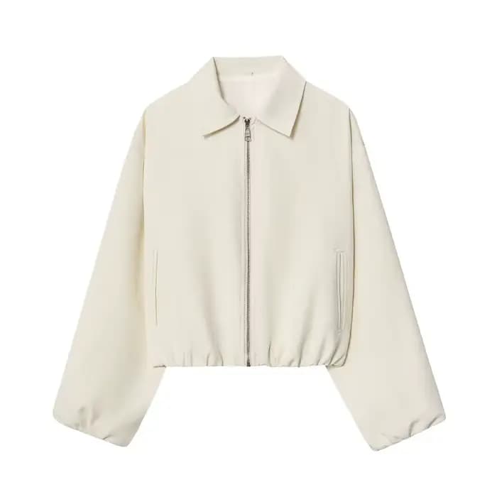 MUJER 2025 veste bombardier femme fermeture éclair bouffante vestes universitaire pour femme recadré