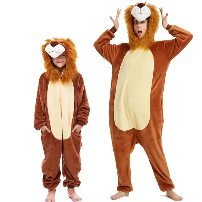 Pyjama combinaison animal de dessin animé en flanelle